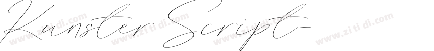 Kunster Script字体转换